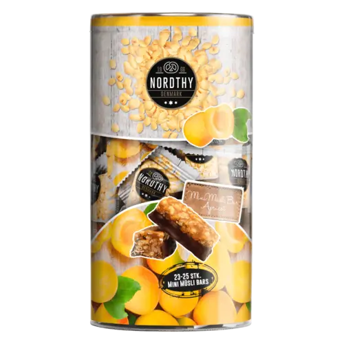 Mini Müsli Bars Rør abrikos,Nordthy 350g