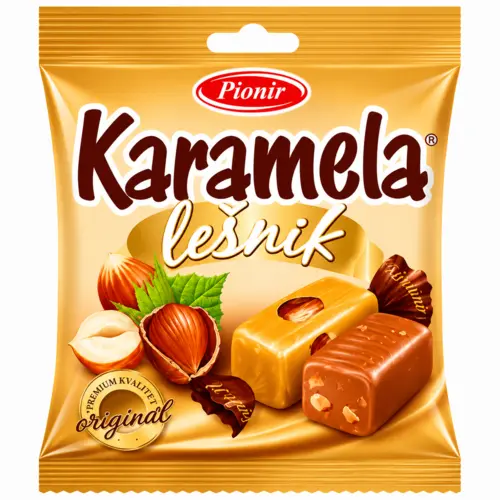 Hasselnød karameller, karamela lesnik, 100g