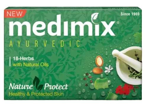 Sæbebar 18 Herbs, Medimix 125g