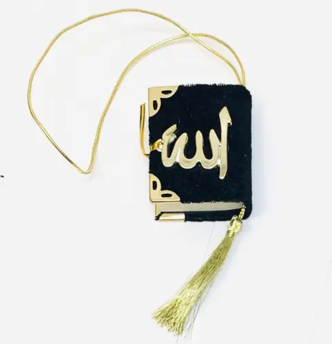 Mini Velour Koran i Svart Färg