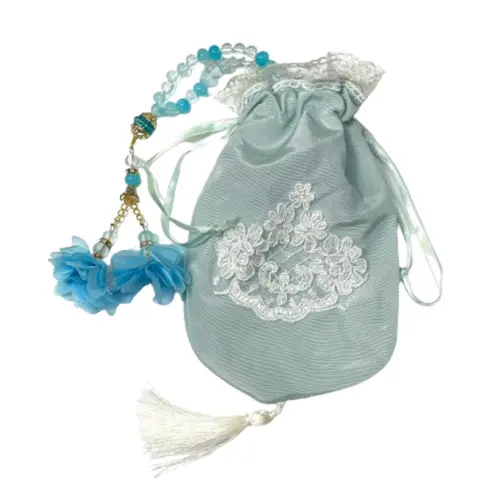 Tasbih 99 pärlor i presentpåse, turkos