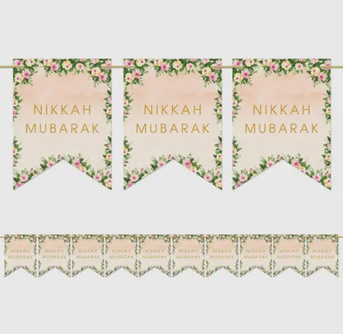 Nikkah Mubarak-banner, 3 meter