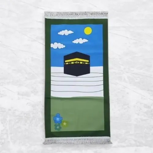 Große Kinderbettdecke Kaaba Grün