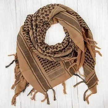 Keffiyeh Army Ljusbrun/Svart