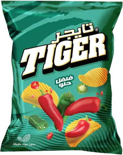 Süße Chili Tiger Chips 90 g.