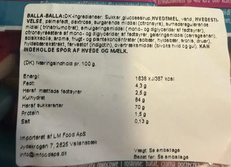 Balla-Balla, Haribo 160g (skarp pris)