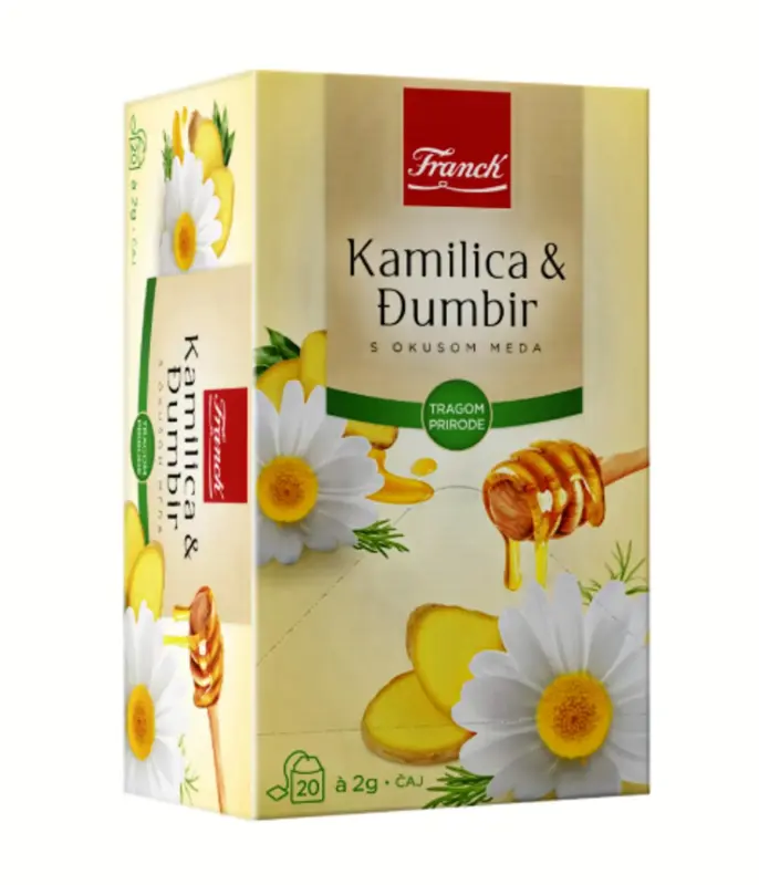 kamille og ingefær te, Franck 40g (bedst før 28/7-26)