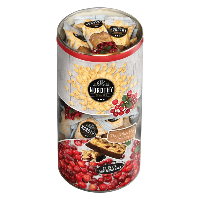 Mini Müsli Bars Rør tranebær,Nordthy 350g