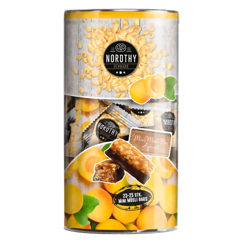 Mini Müsli Bars Rør abrikos,Nordthy 350g