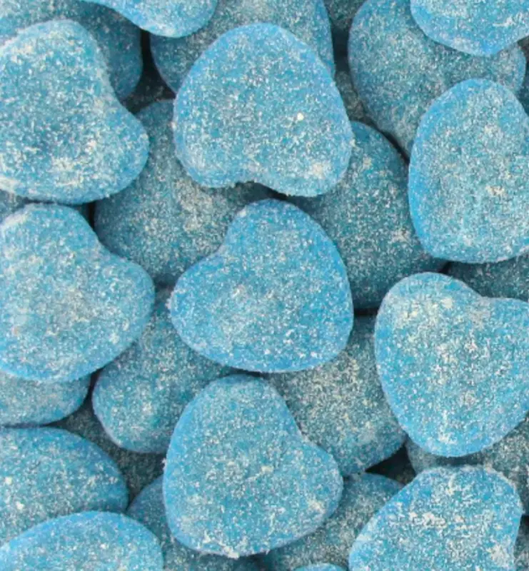 Sour stuffed blue hearts Dulceplus 1 kg