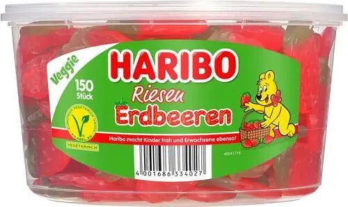 kæmpe jordbær Haribo 1,4 kg