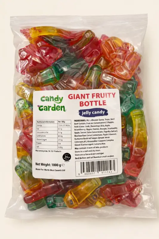 Giant Fruity Bottle, Yummy Gummy 1Kg
