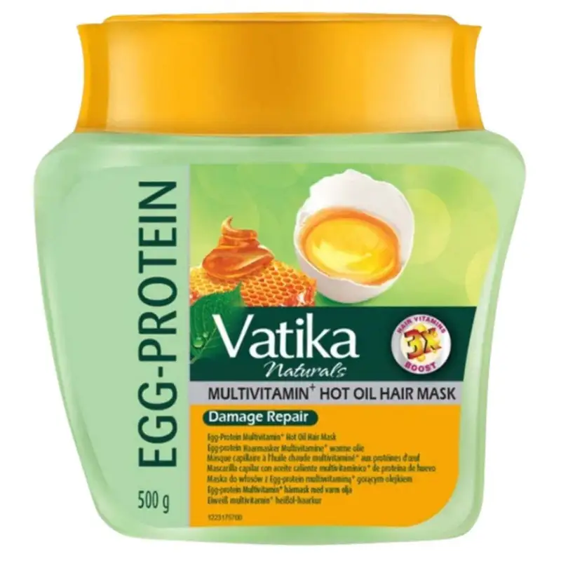 Æggeprotein Hårmaske, Vatika 500 g
