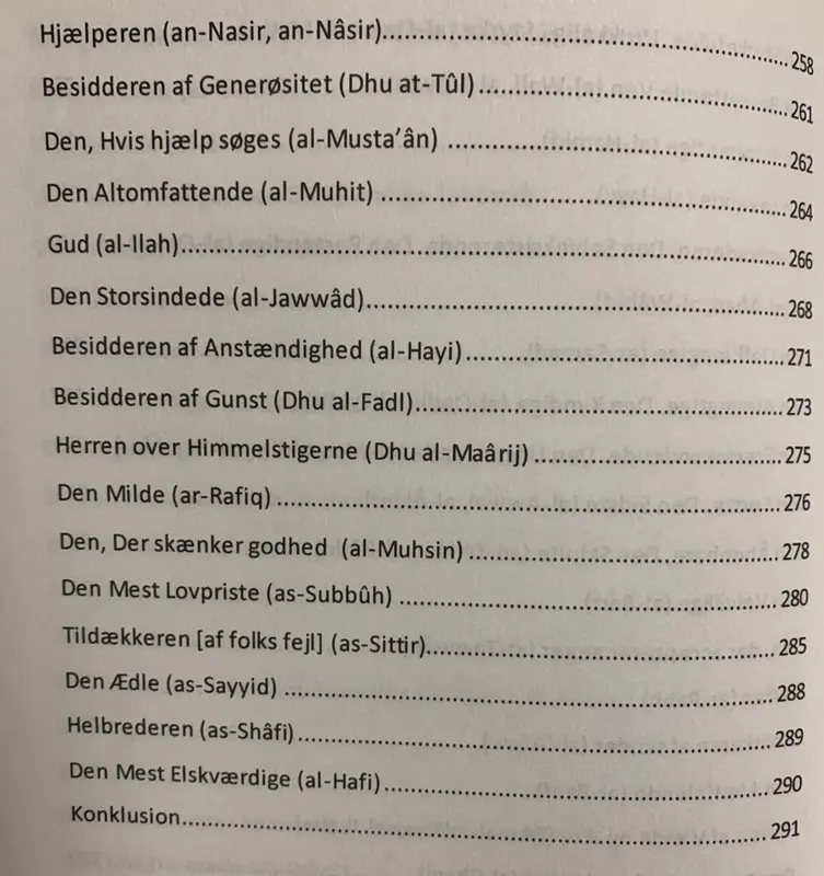 In Gottes Gesellschaft, Vertiefung der 99 schönen Namen Allahs Swts