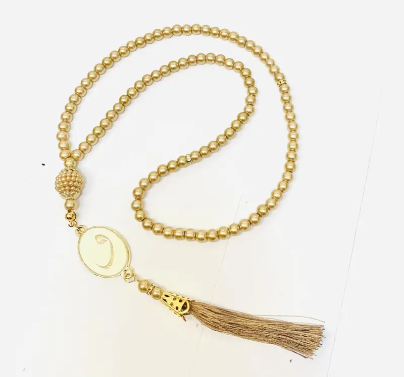 Perle Tasbih i Guld Farve, 99 perler