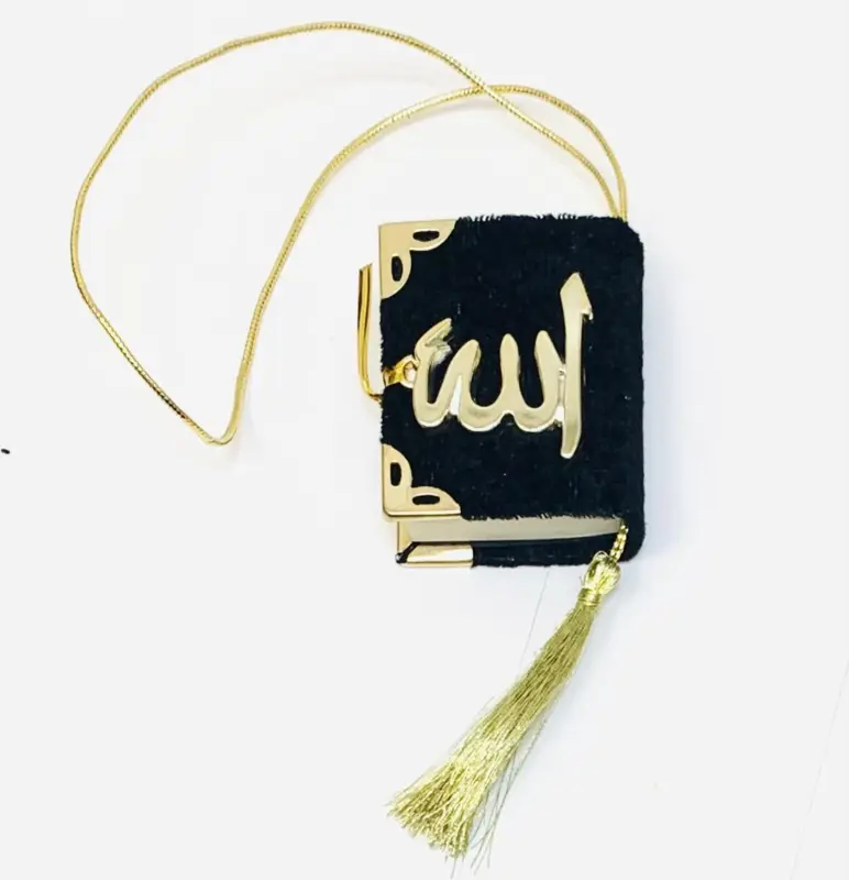 Mini Velour Koran i Svart Färg