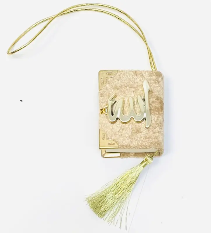Mini Velour Koran i Guld Färg