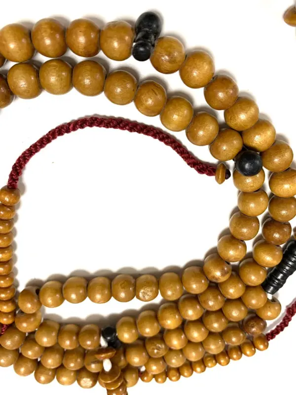 Ægte Træ Tasbeeh Caramel brun 99 perler