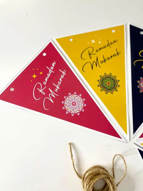 Ramadan Mubarak farvepynt (Made in Denmark)