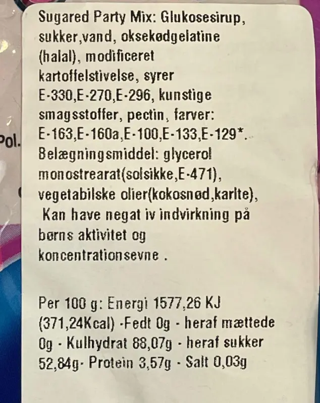 Gezuckerte Party-Mischung, Dulceplus, 1 kg