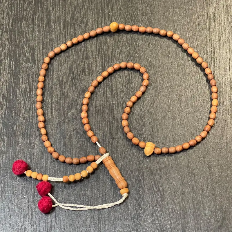 Kleine handgefertigte Tasbih aus echtem Olivenholz