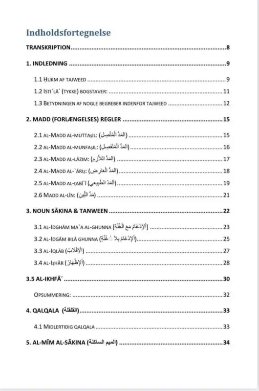 Tajweed Bogen – Kunsten at Recitere Koranen På