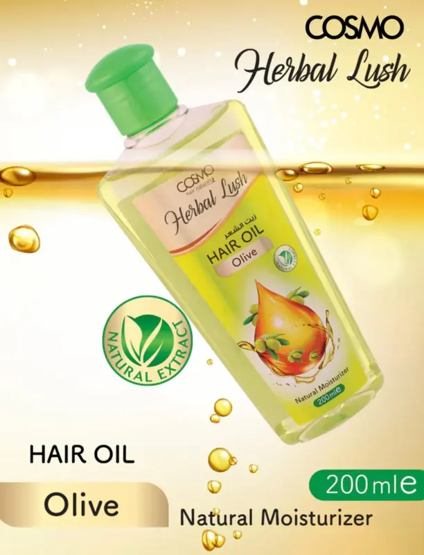 Cosmo Olivolja för håret Herbal Lush, 200ml