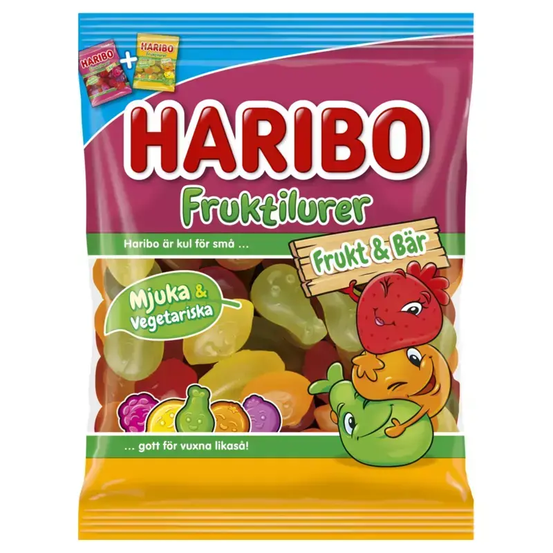 Fruktilurer Frugt og Bær Haribo 80g