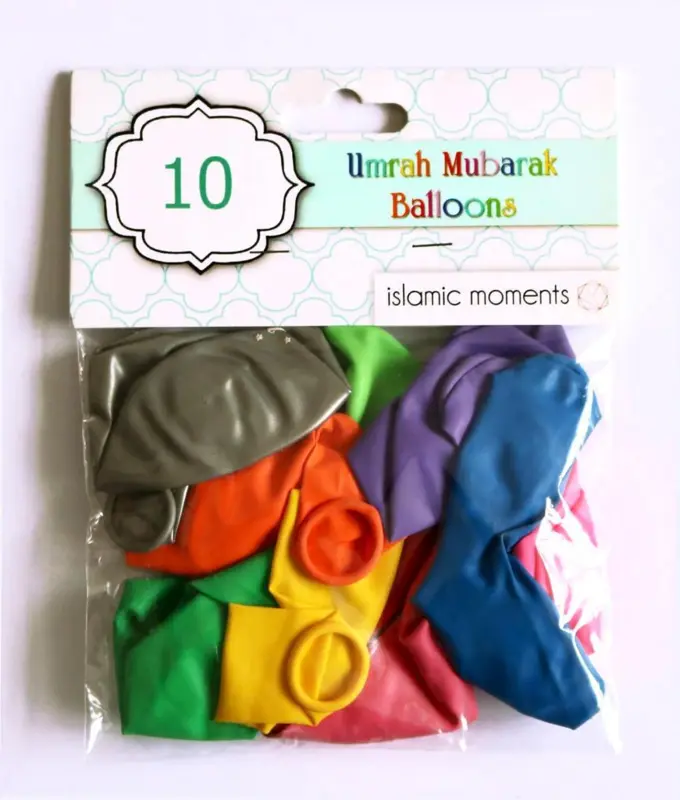 Umrah Mubarak Luftballons, 10 Stück
