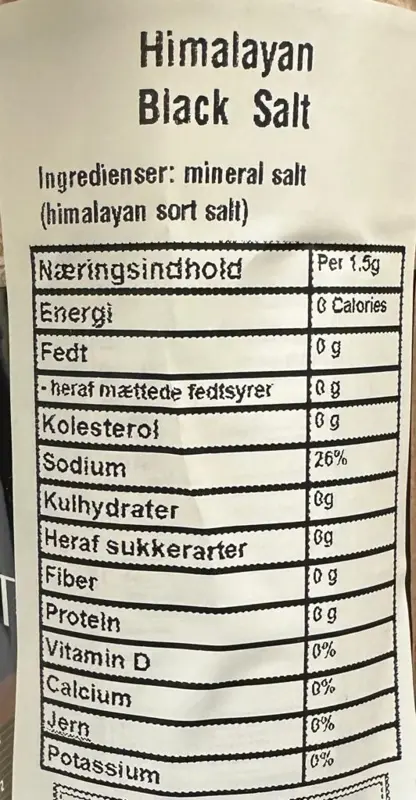 Himalaya Schwarzes Salz, Kala Namak, 400g