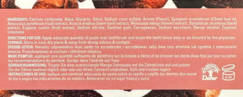 Dabur Cavity Protection, Zahnpasta, 100ml
