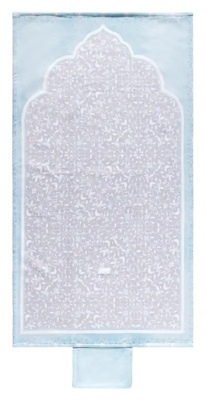 Sky Blue Floral Rejse Bedetæppe