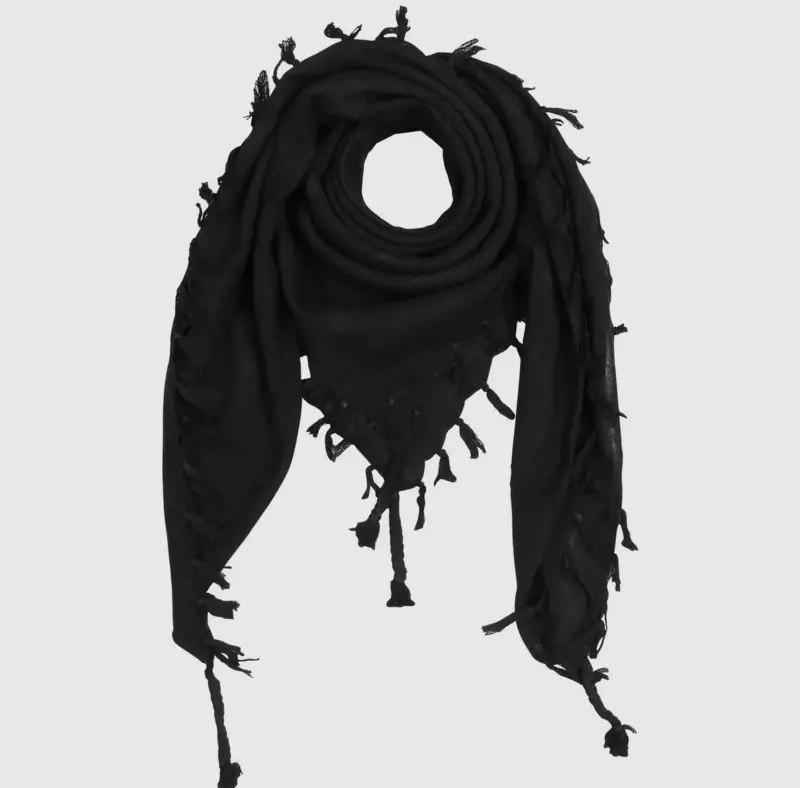 Palestina sjal, keffiyeh, Premium Svart