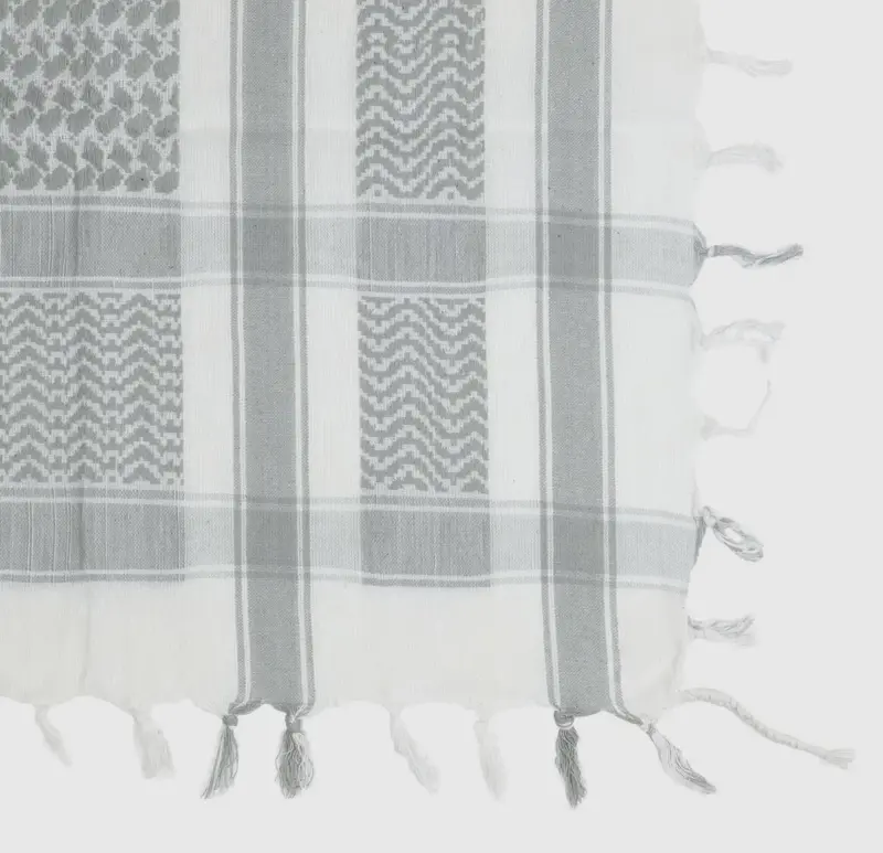 Hvid/Lysegrå Keffiyeh
