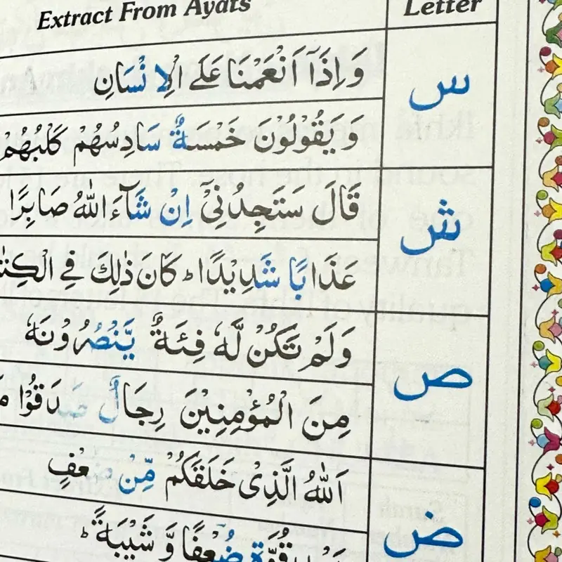 Tajweed Quran med färgkoder, endast 30:e delen Juz Amma