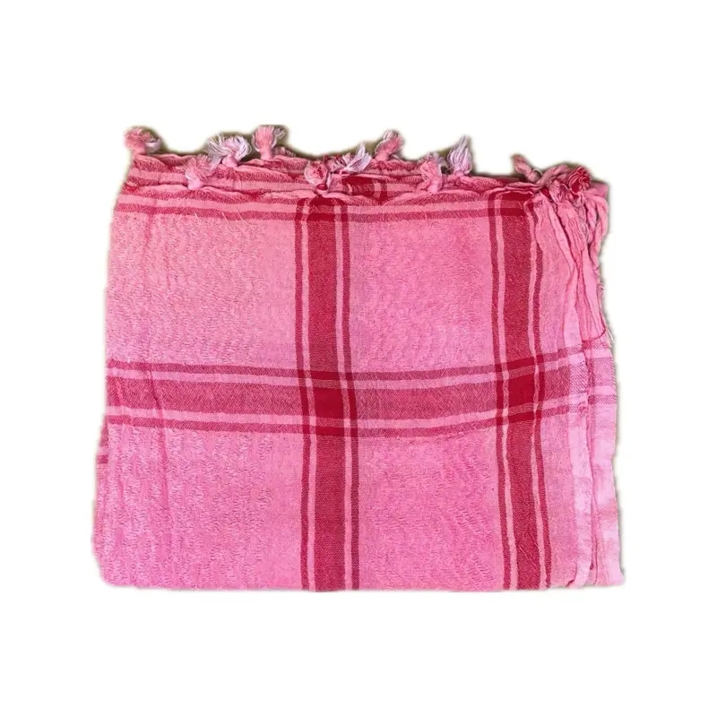 Palestina Sjal, Keffiyeh, Rosa/Röd
