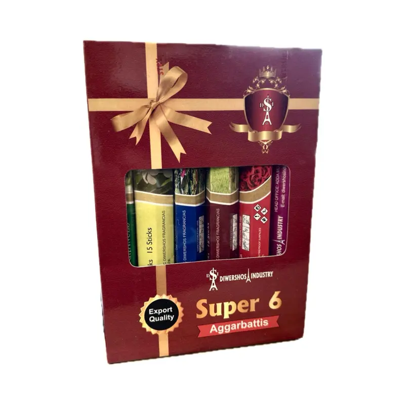 Aggarbattis, Super 6 Paket mit Räucherstäbchen