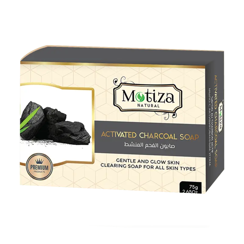 Holzkohleseife 75g - Motiza
