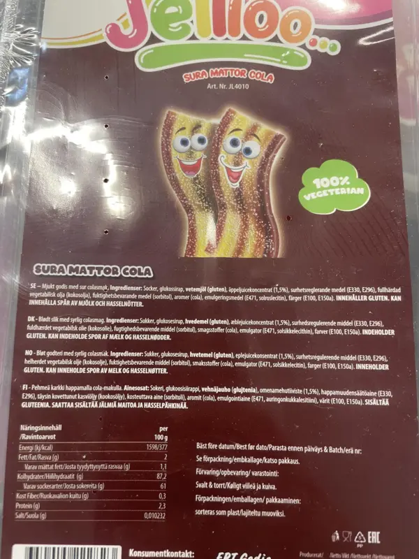 sur cola - jellioo 1kg