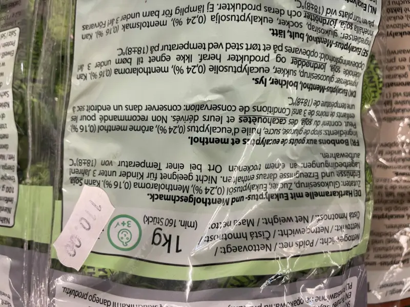 Eukalyptus-Menthol Lys 1 kg