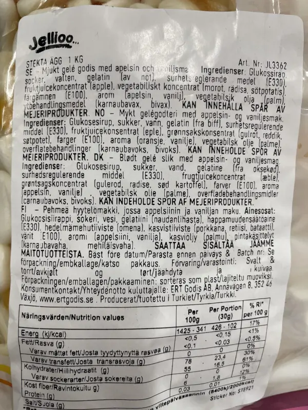 Spiegeleier 1kg - Jellioo