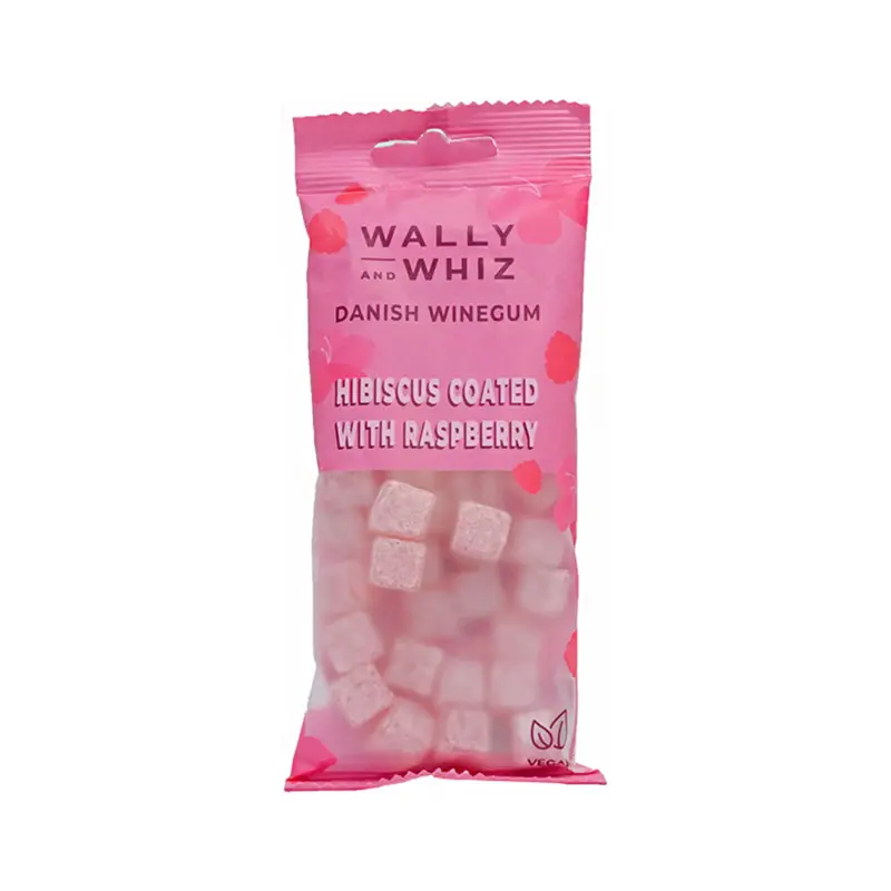 Vingummi med Hibiskus och Hallon (57 gr.) - Wally & Whiz Vegan