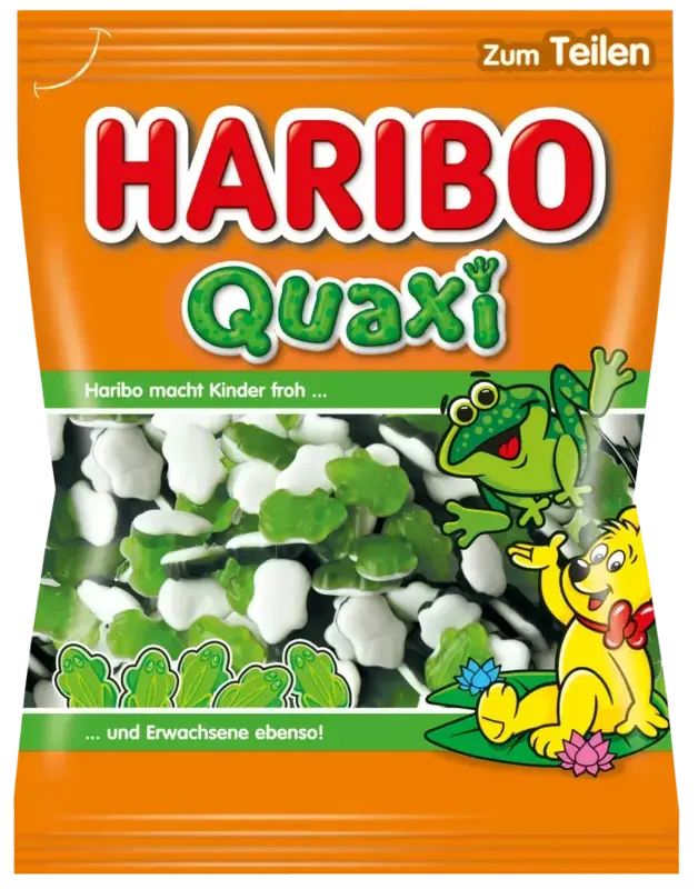 Quaxi Frøer fra Haribo, 100 gr