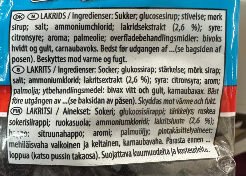 Haribo abc lakrids, 120g