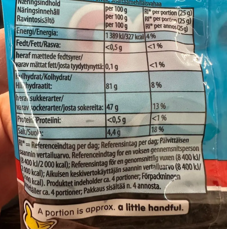 Haribo abc lakrids, 120g