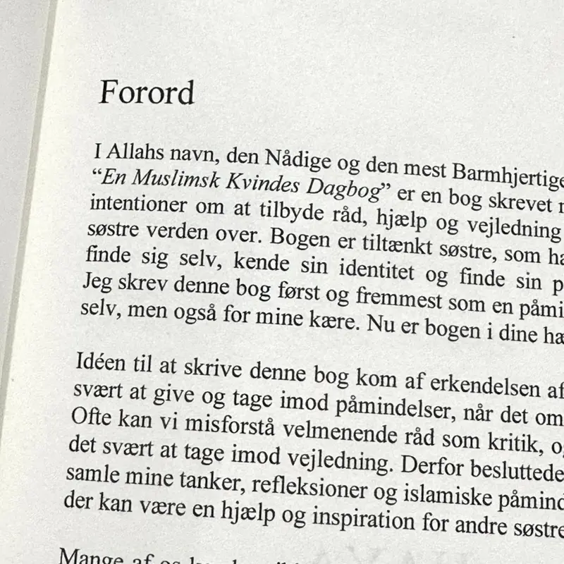 Das Tagebuch einer muslimischen Frau (Dänisch)