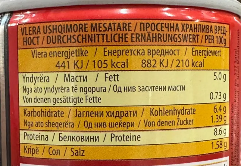 Oksegullasch på dåse, 200g