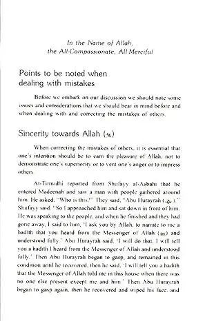 The Prophet’s Methods of Correcting People’s Mistakes