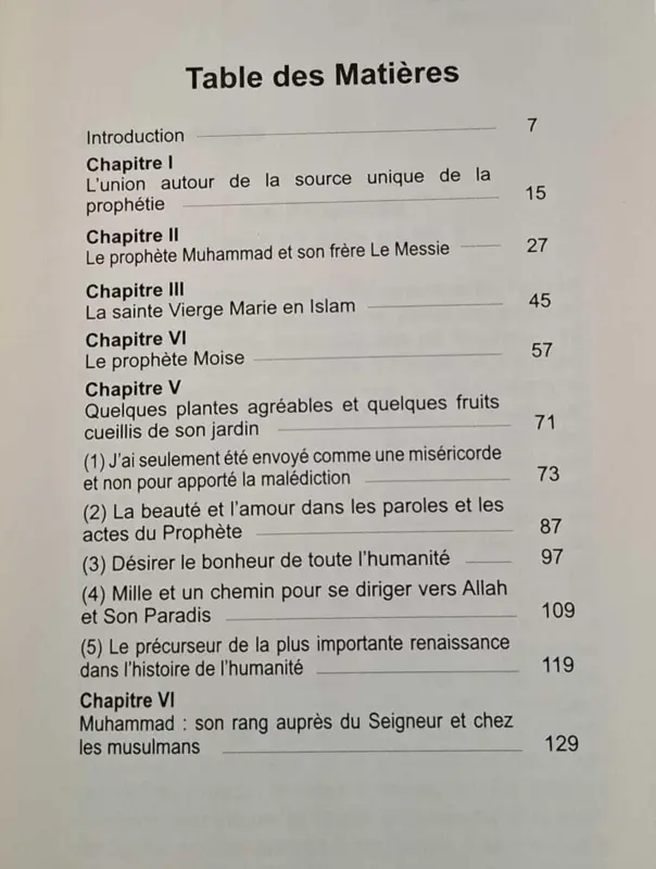 Die große prophetische Familie (Buch über den Propheten auf Französisch)
