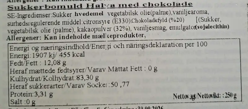 Usaş Turkisk halva med chokladöverdrag 250g